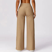 high waisted quick-dry flared yoga pants, view 11 - MRSLM