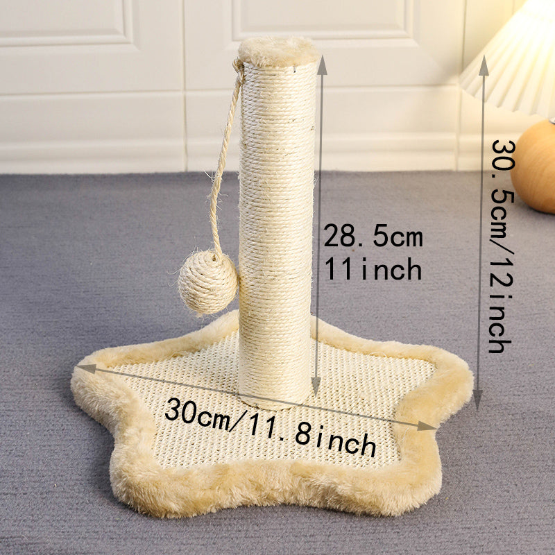 compact cat scratching post, view 2 - MRSLM