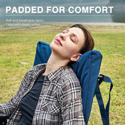 oversized folding rocking camping chair, view 5 - MRSLM