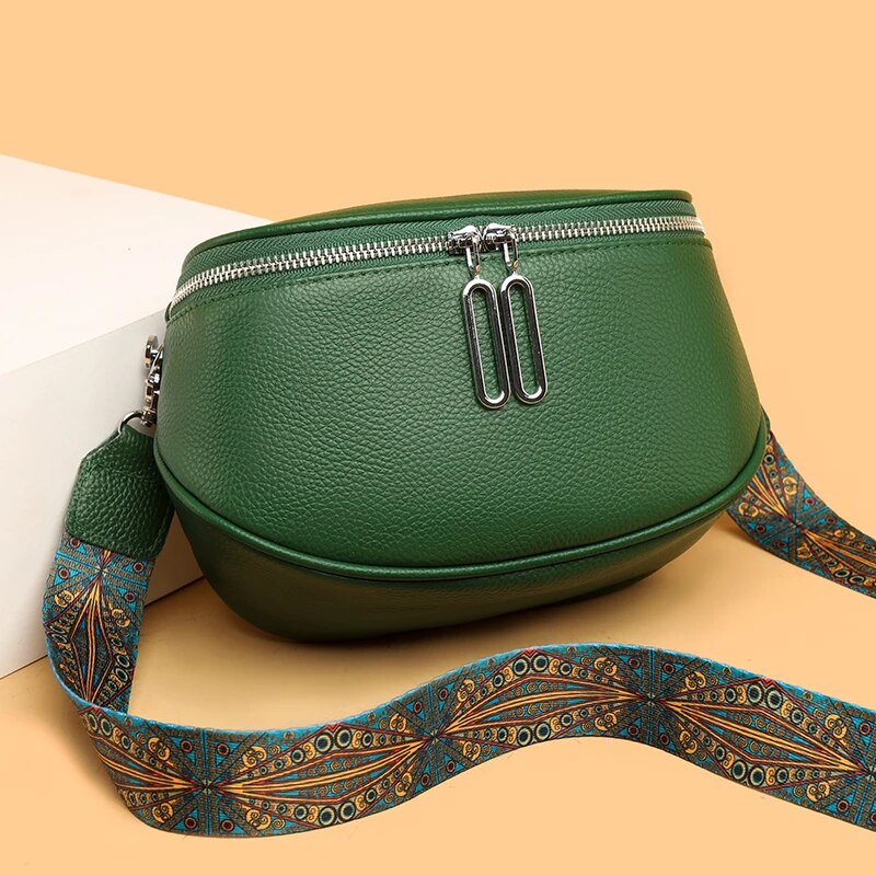 leather shoulder crossbody bag, view 14 - MRSLM