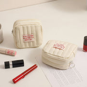 korean square small makeup bag, view 5 - MRSLM