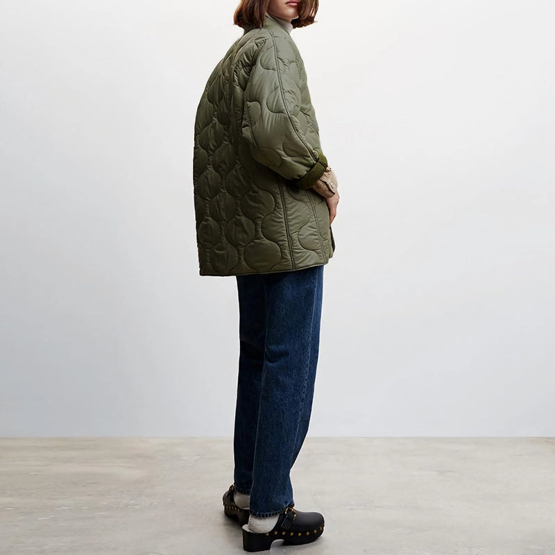 lightweight quilted button-up jacket, view 7 - MRSLM