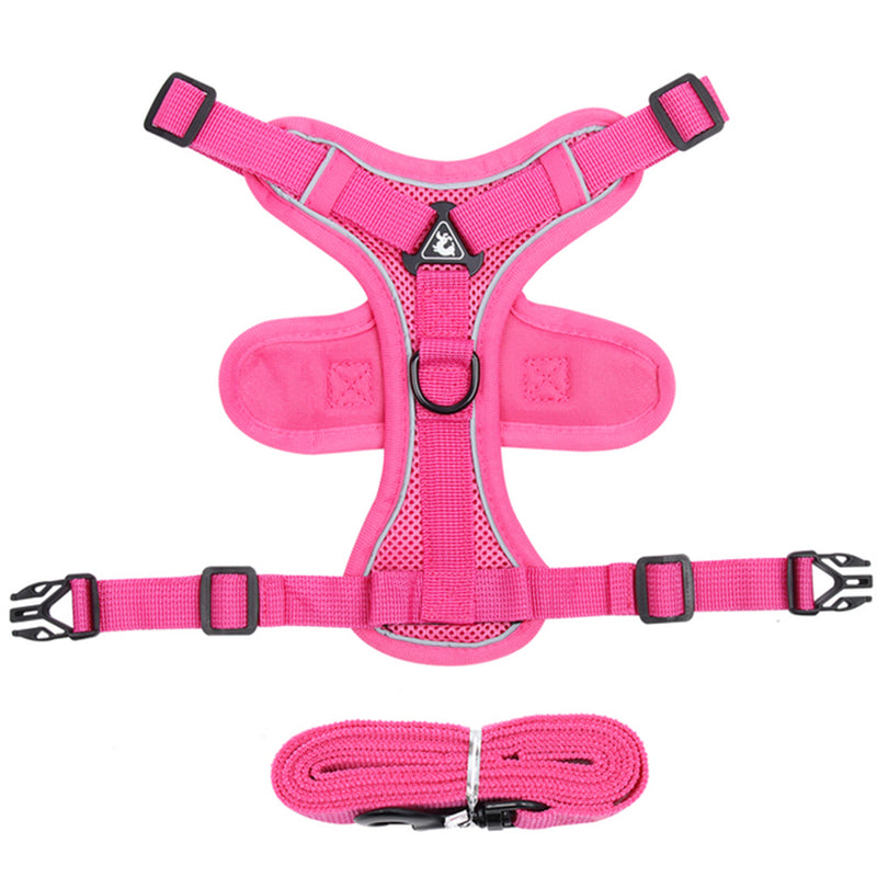 adjustable mesh cat harness and leash set, view 2 - MRSLM