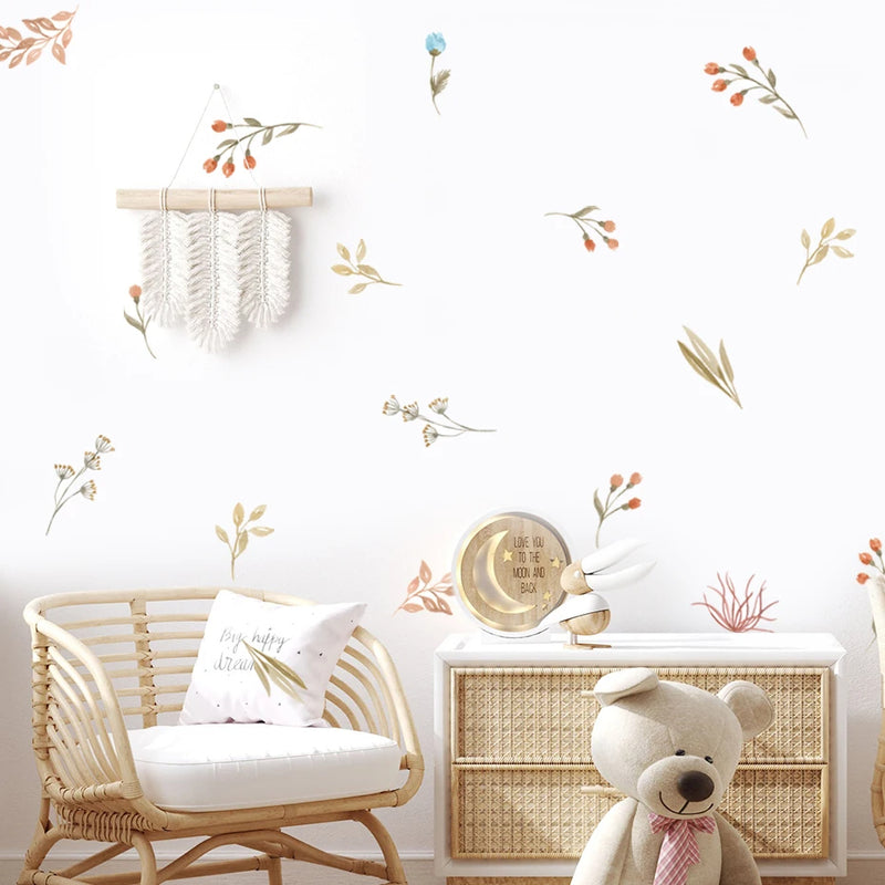 boho floral wall stickers, view 10 - MRSLM