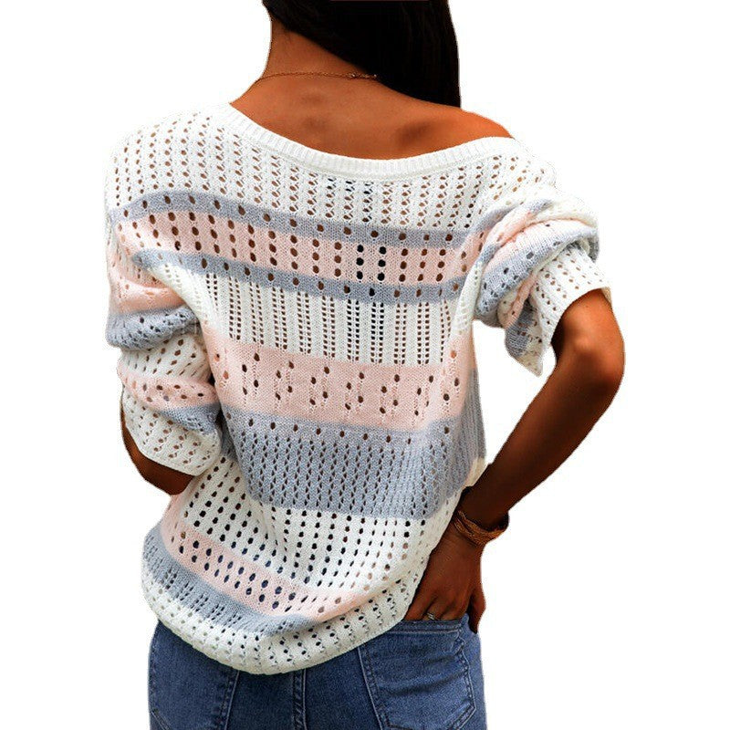 women loose casual sweater, view 2 - MRSLM