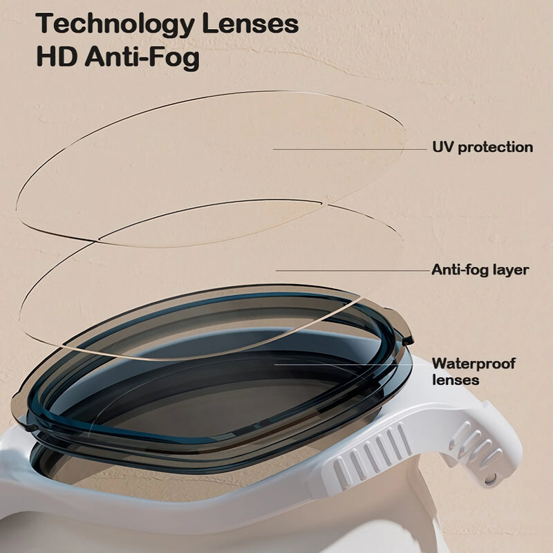 anti-fog adjustable swim goggles, view 8 - MRSLM