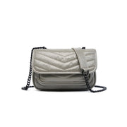 genuine leather small square shoulder bag, view 3 - MRSLM