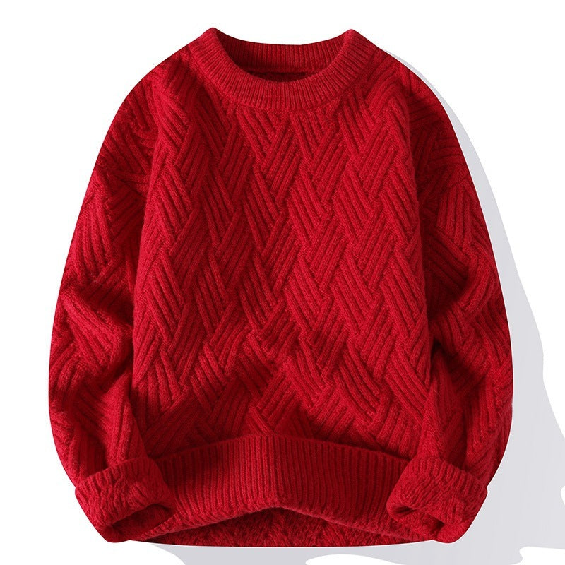 men's loose pullover sweater, view 12 - MRSLM