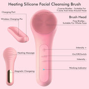 waterproof sonic facial cleansing brush, view 4 - MRSLM