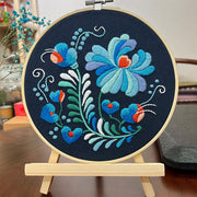 DIY floral embroidery kit, view 4 - MRSLM