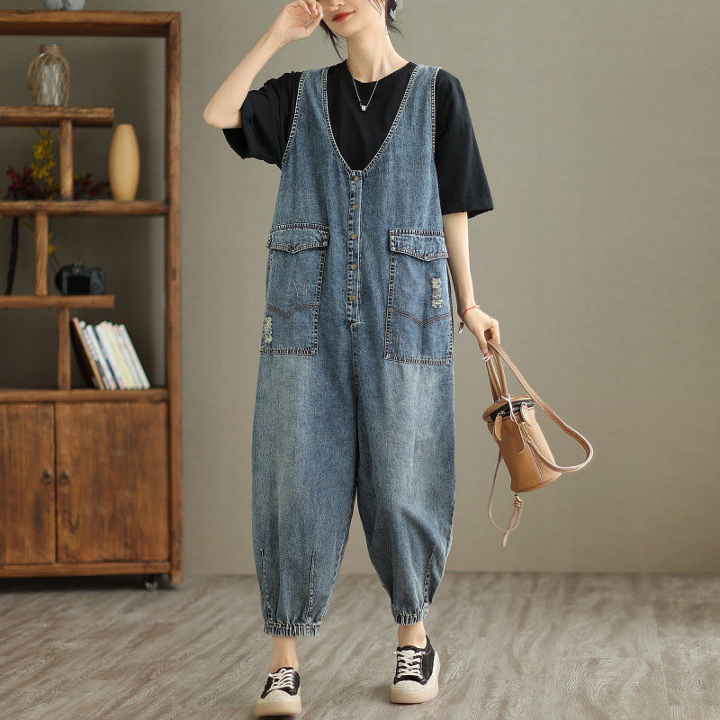women's tank top jumpsuit, view 3 - MRSLM