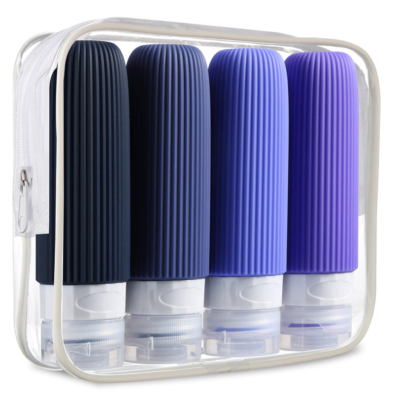 silicone travel bottles set, view 4 - MRSLM