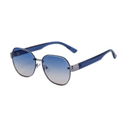 oversized rimless round sunglasses, view 6 - MRSLM