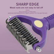 dog deshedding brush, view 4 - MRSLM