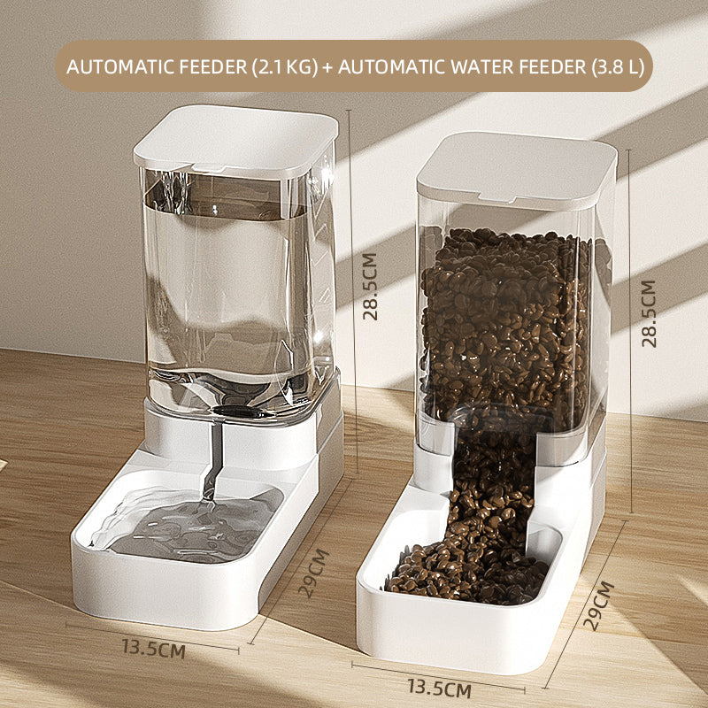 automatic pet feeder and water bowl, view 2 - MRSLM