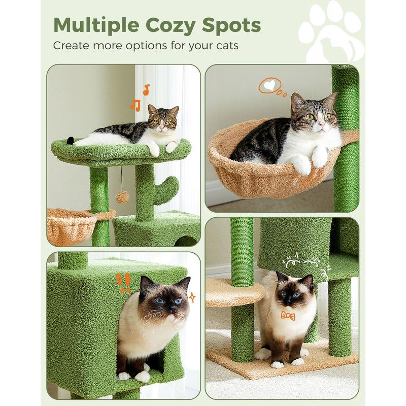 cactus cat tree tower, view 6 - MRSLM