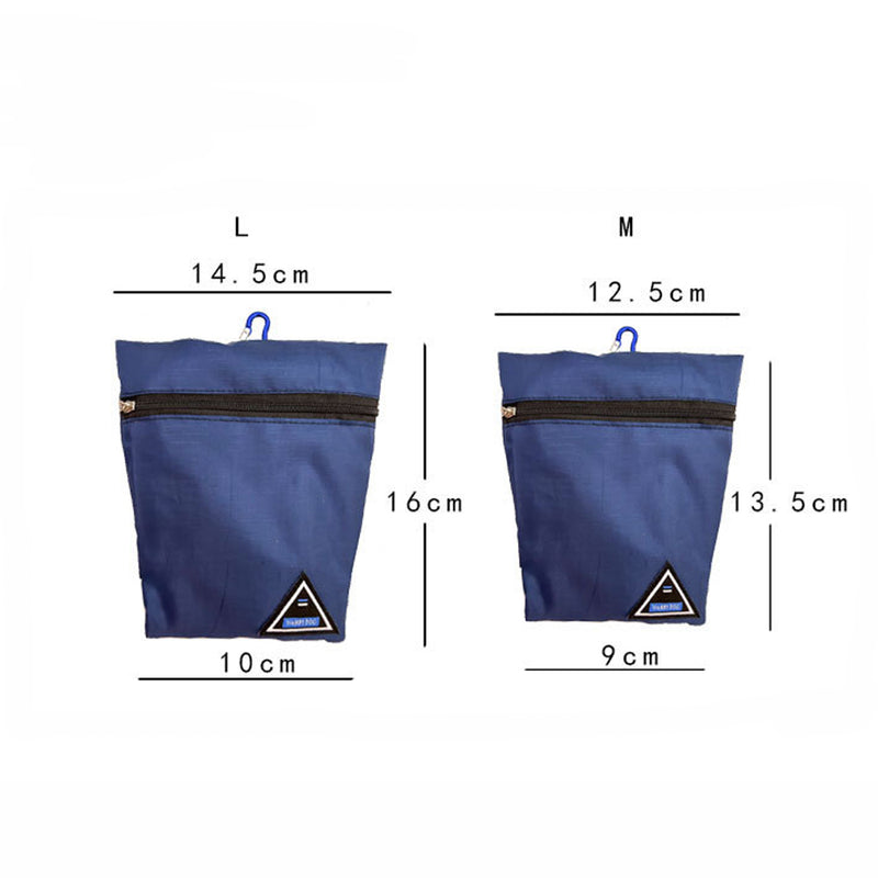 blue pet training snack bag, view 7 - MRSLM