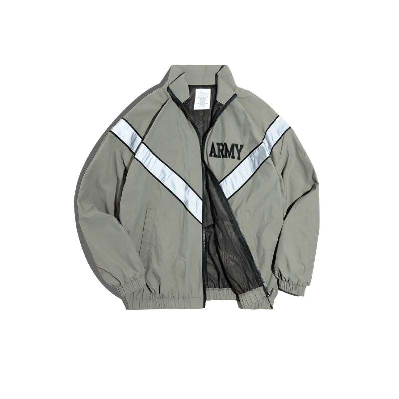 Retro reflective bomber jacket, view 2 - MRSLM