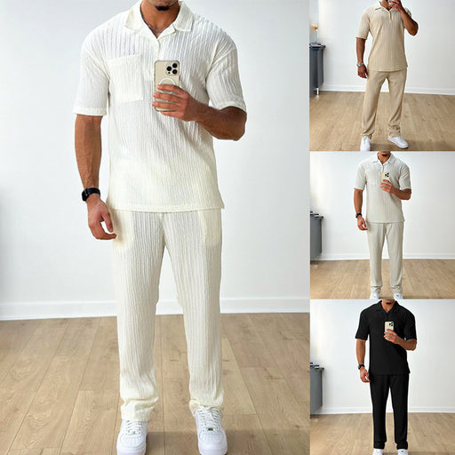 men's polo shirt and trousers set - MRSLM