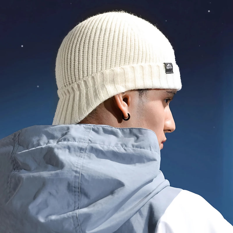 warm knit duckbill cap with visor, view 10 - MRSLM