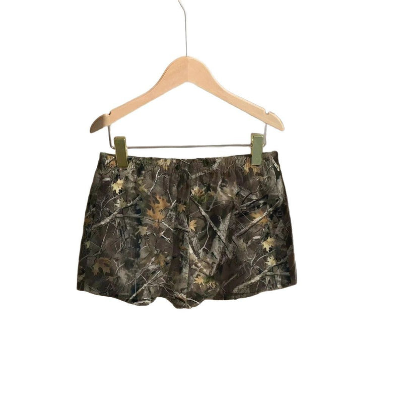 loose drawstring camouflage print shorts, view 5 - MRSLM