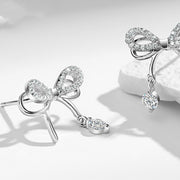 925 silver butterfly stud earrings, view 3 - MRSLM