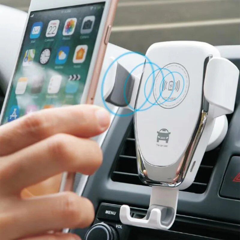 10w qi wireless charger car mount, view 5 - MRSLM