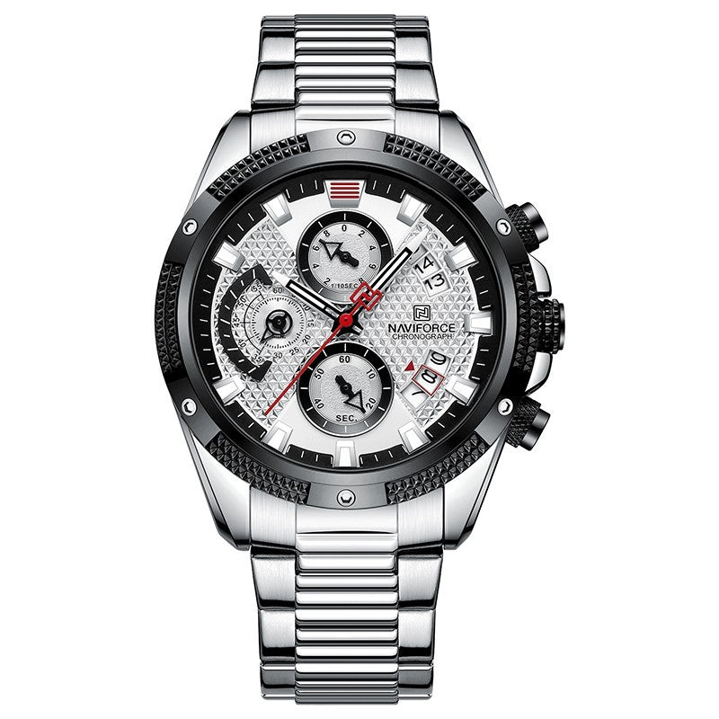 Trend Waterproof Multifunctional Quartz Watch With Large Dial