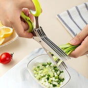 5-blade herb scissors, view 2 - MRSLM