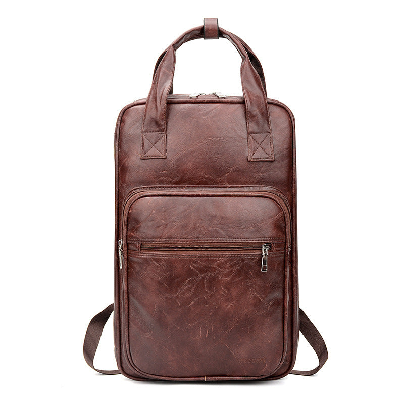PU leather backpack, view 7 - MRSLM