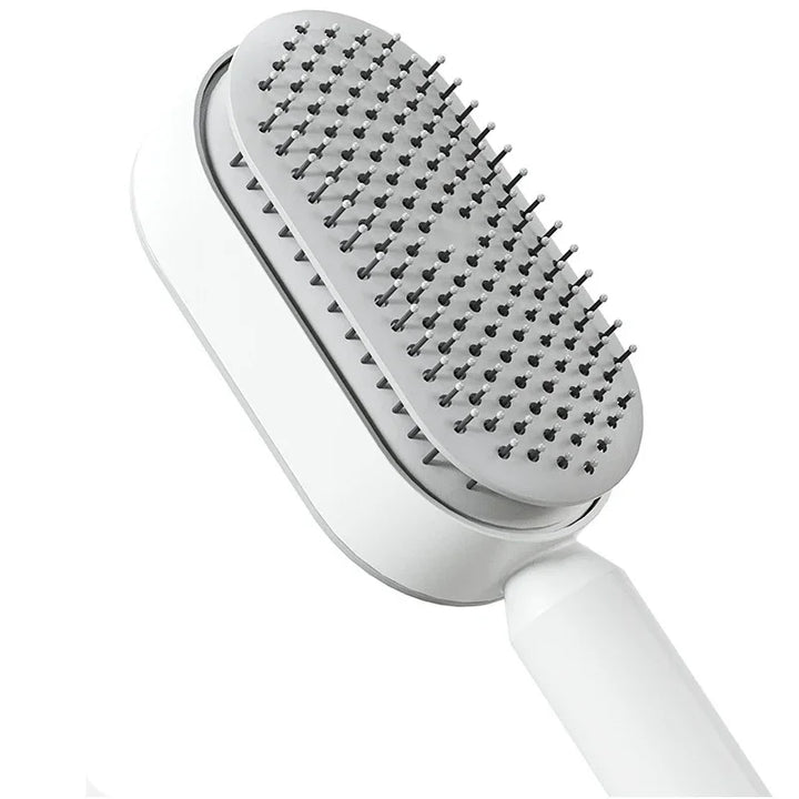 One-Click Self-Cleaning Hair Brush with 3D Air Cushion Massage