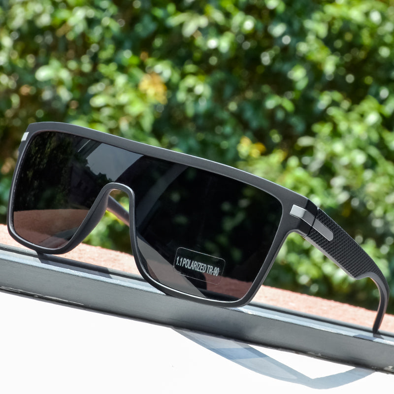 polarized square sunglasses, view 6 - MRSLM