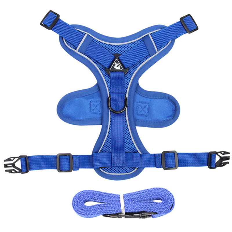 adjustable mesh cat harness and leash set, view 6 - MRSLM