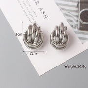 Geometric statement earrings, view 7 - MRSLM