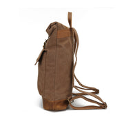 roll top canvas backpack, view 4 - MRSLM
