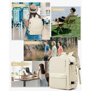 stylish nylon travel backpack, view 5 - MRSLM