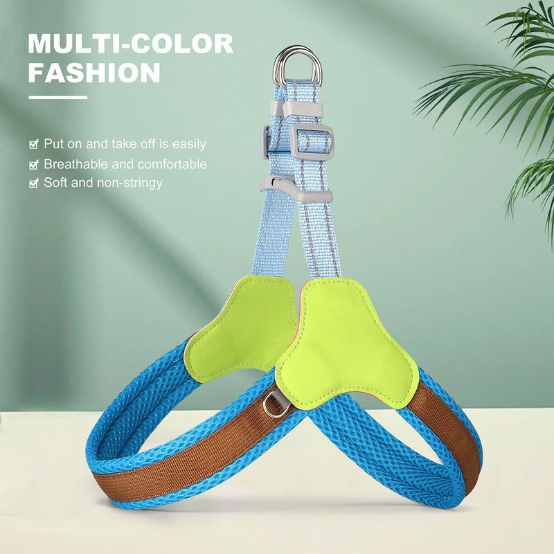reflective mesh nylon dog harness, view 4 - MRSLM