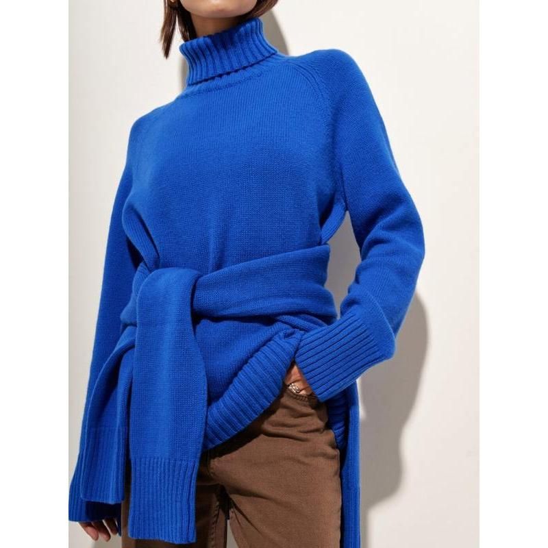 women's turtleneck sweater, view 8 - MRSLM