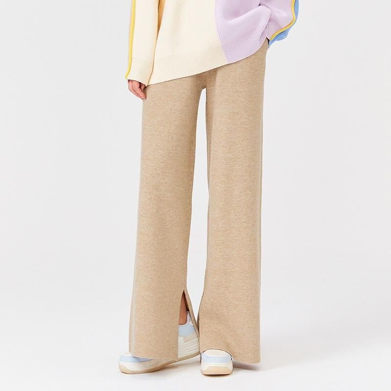 winter wide leg casual pants, view 2 - MRSLM