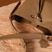 leather bucket handbag, view 6 - MRSLM