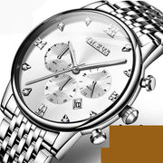 men's chronograph quartz watch night light, view 4 - MRSLM