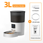 automatic pet feeder with camera, view 2 - MRSLM