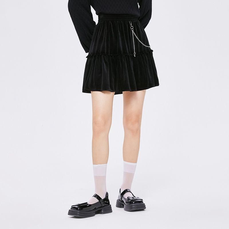 a-line mini skirt with chain detail - MRSLM