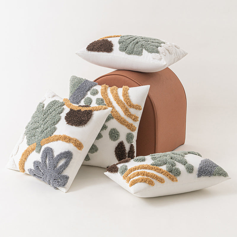 boho tufted cushion covers, view 5 - MRSLM