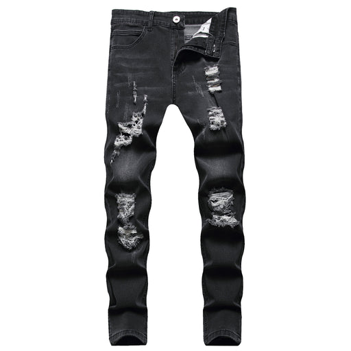 men's ripped slim jeans, view 6 - MRSLM