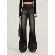 high-waist flare jeans, view 4 - MRSLM