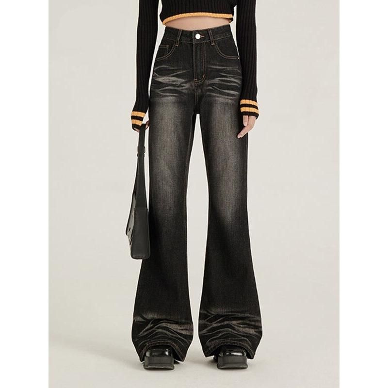 high-waist flare jeans, view 4 - MRSLM