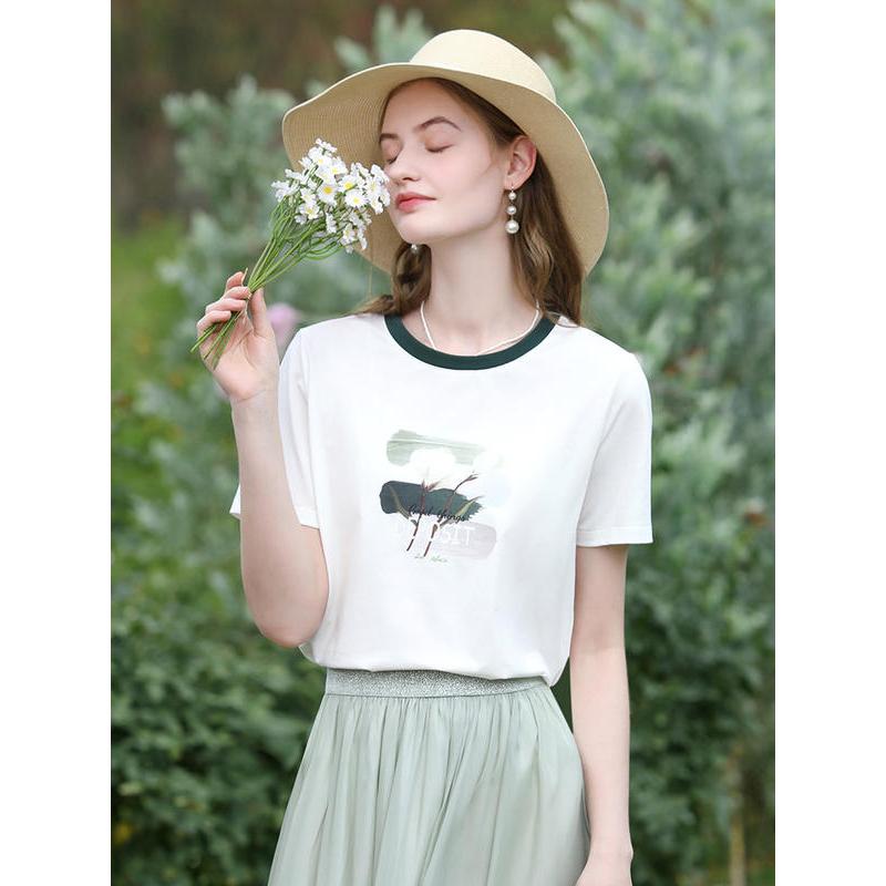 floral graphic tee, view 5 - MRSLM