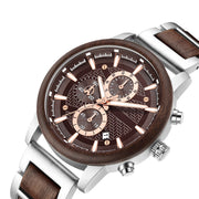 multifunctional wood strap watch, view 2 - MRSLM