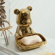 ceramic bear soap dish - MRSLM
